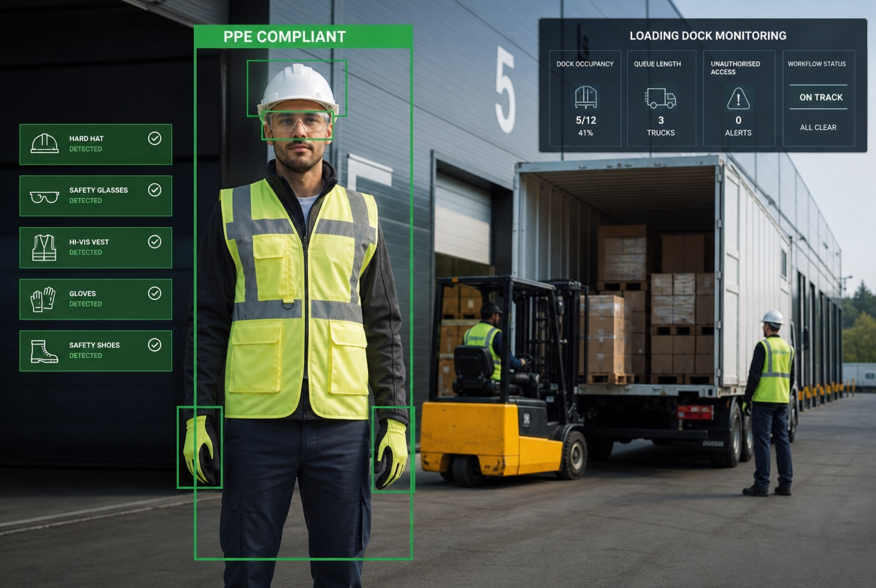Firefly_gpt-image_i need an adobe stock photo that relates to retail and PPE & Compliance Monitoring__A 97747